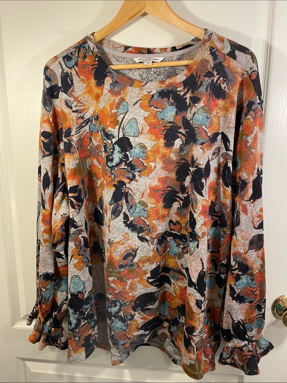 Zac & Rachel Multicolor Floral Long Sleeve Top